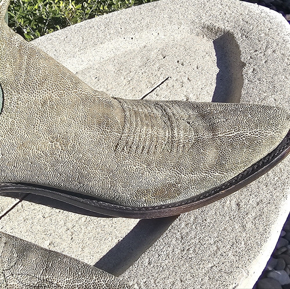 Lucchese Green Elephant Cowboy Boots 13D - Picture 14 of 15